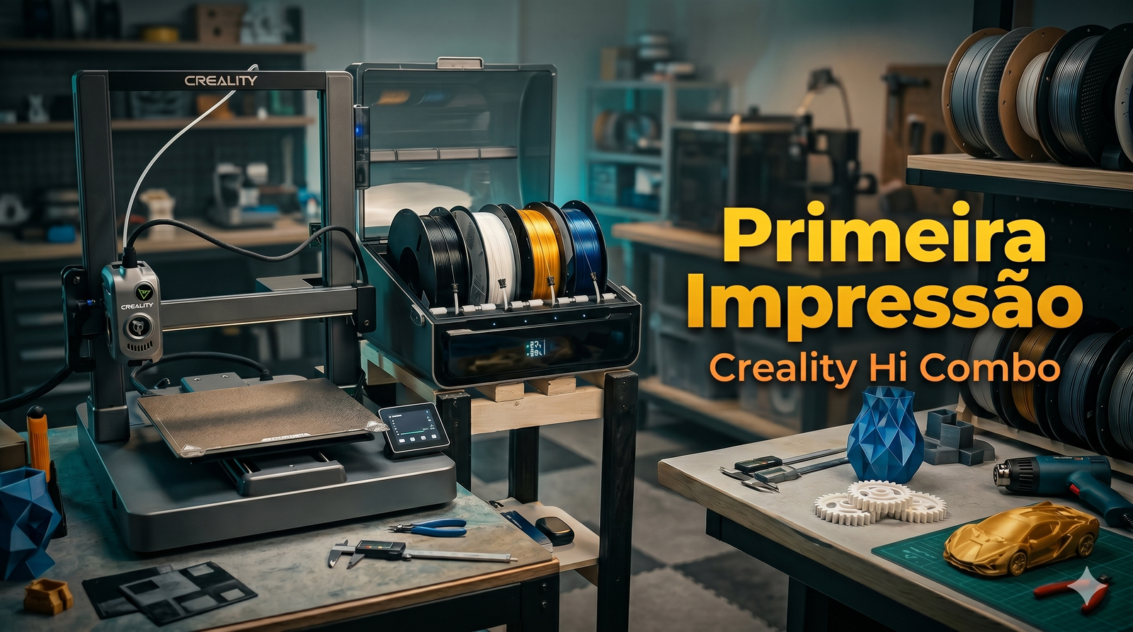 Primeira Impressão 3D na Creality Hi Combo