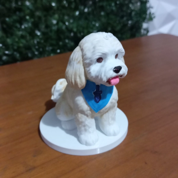 Galeria Estatueta Pet Personalizada em Impressão 3D – Pintada à Mão