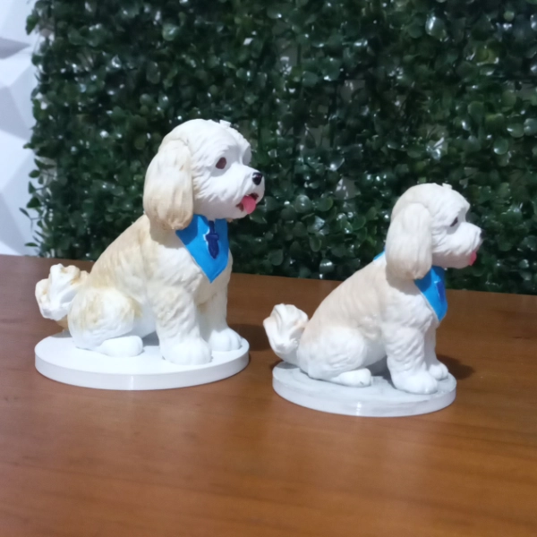 Galeria Estatueta Pet Personalizada em Impressão 3D – Pintada à Mão