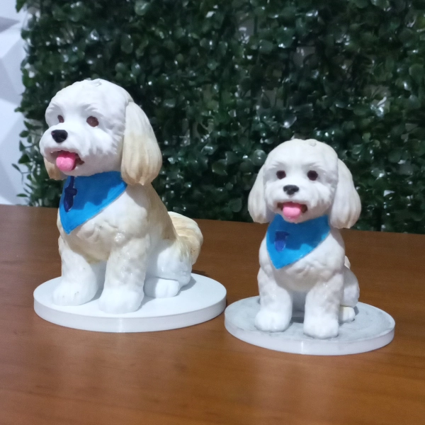 Galeria Estatueta Pet Personalizada em Impressão 3D – Pintada à Mão