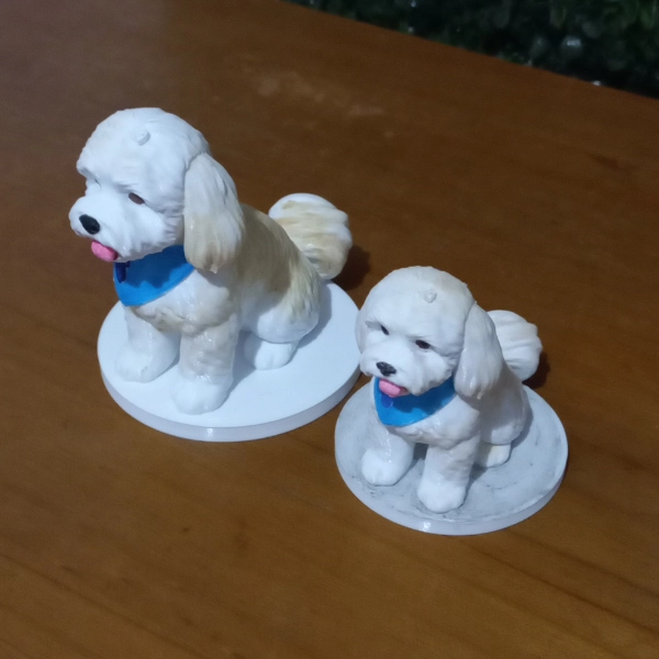 Galeria Estatueta Pet Personalizada em Impressão 3D – Pintada à Mão