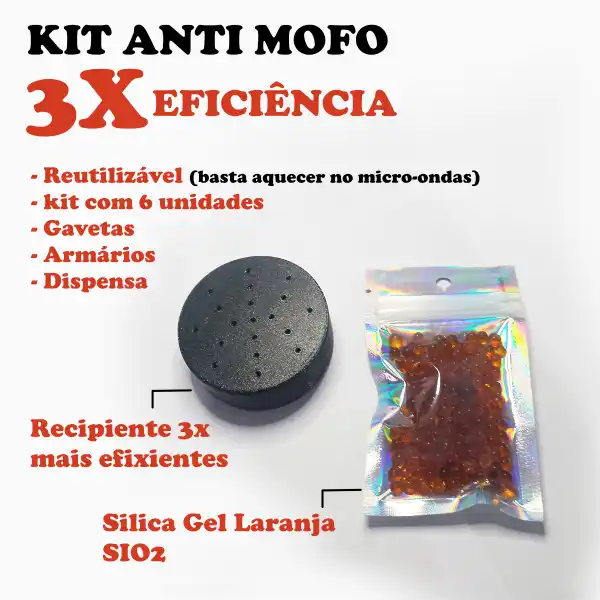 Galeria Kit Anti-Mofo 3X Mais Eficiente – Reutilizável e Prático